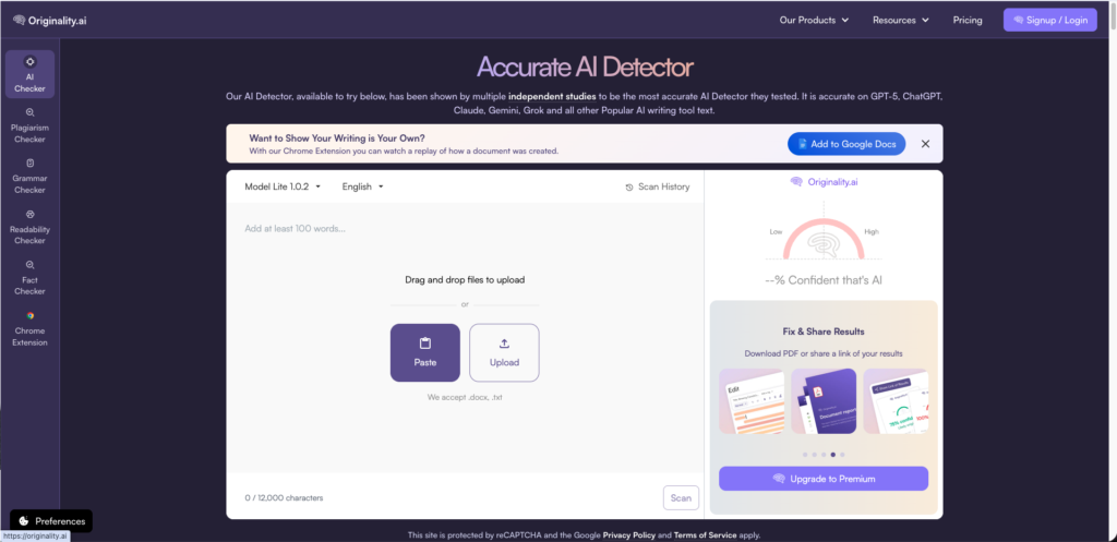 best AI checker for teachers