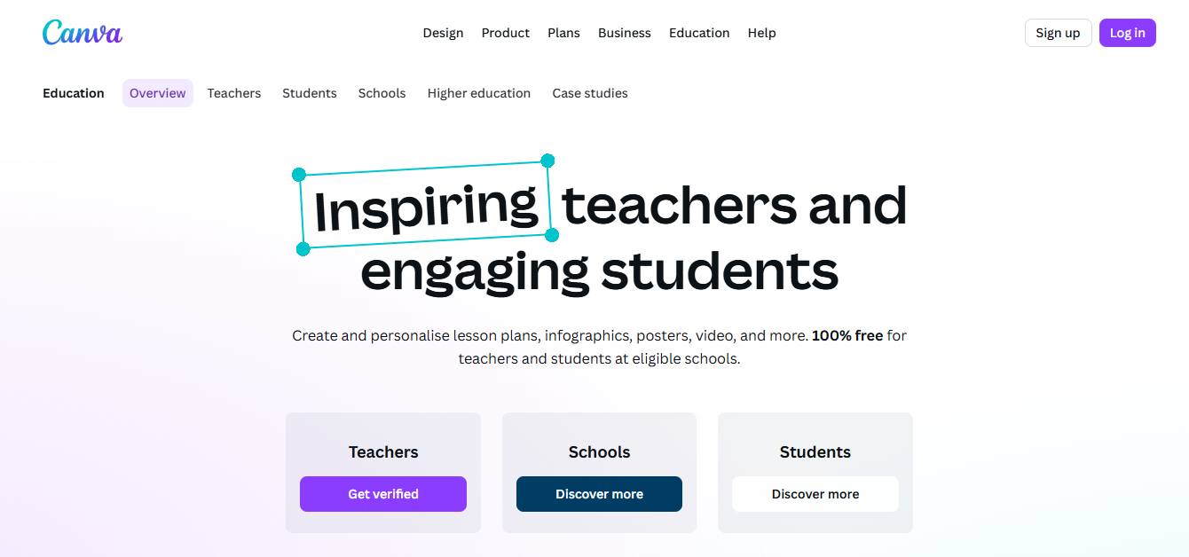Canva for Education Magic Studio worksheet design