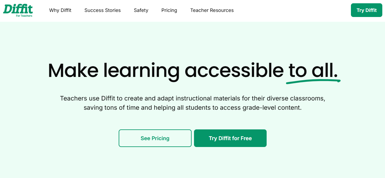 Diffit differentiated reading resource generator
